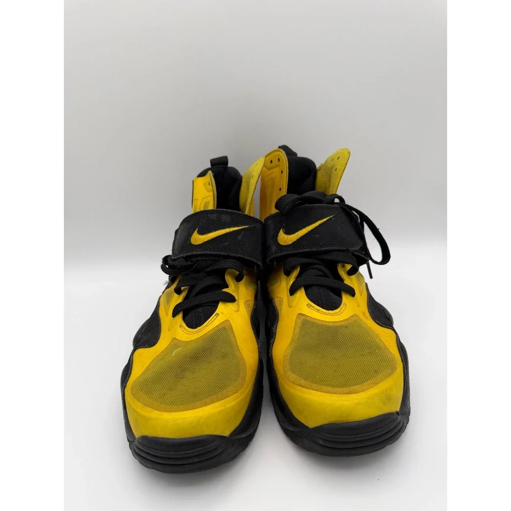 Nike‎ Air Diamond Turf II Black Varsity Maize Yellow 525224-700 Mens Size 11